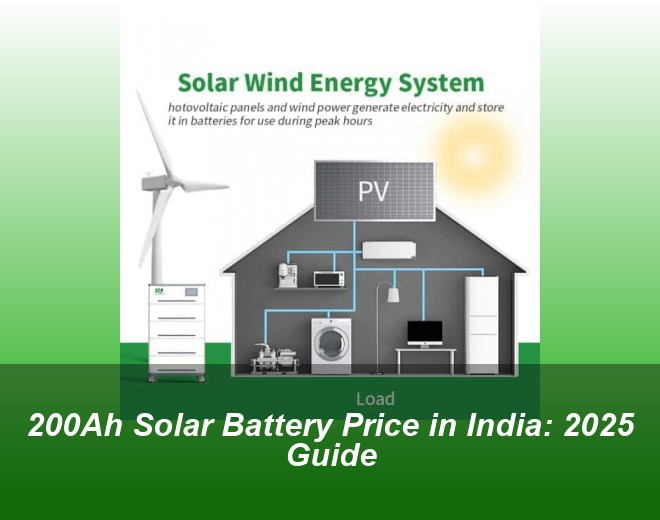 200Ah Solar Battery Price in India: 2025 Guide
